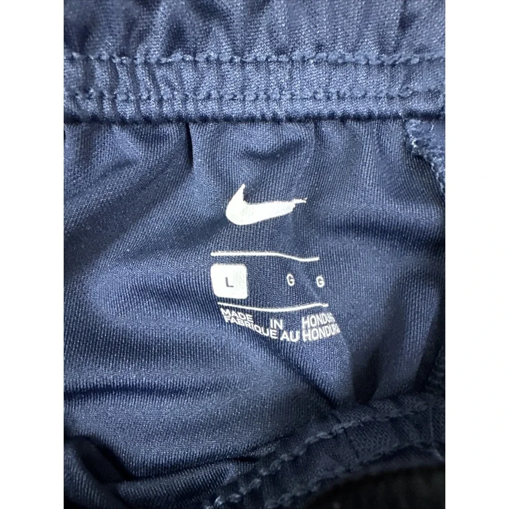 Nike Track Pants Mens Large Navy Blue with Blue Vented Mesh Stripe 940241-471